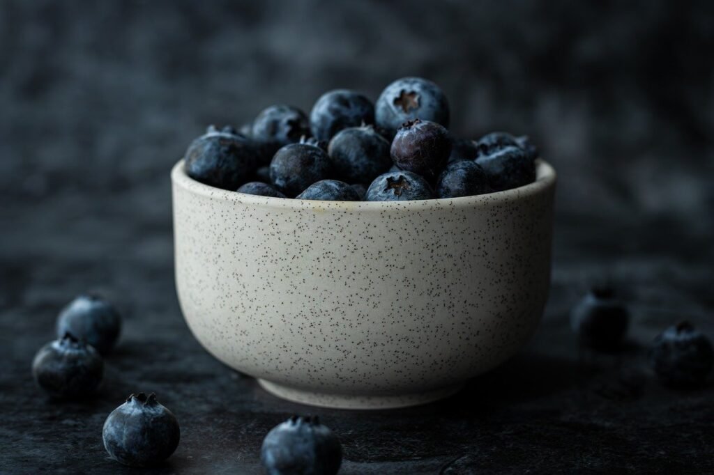 Colorful fruits and vegetables rich in vitamin C for immunity